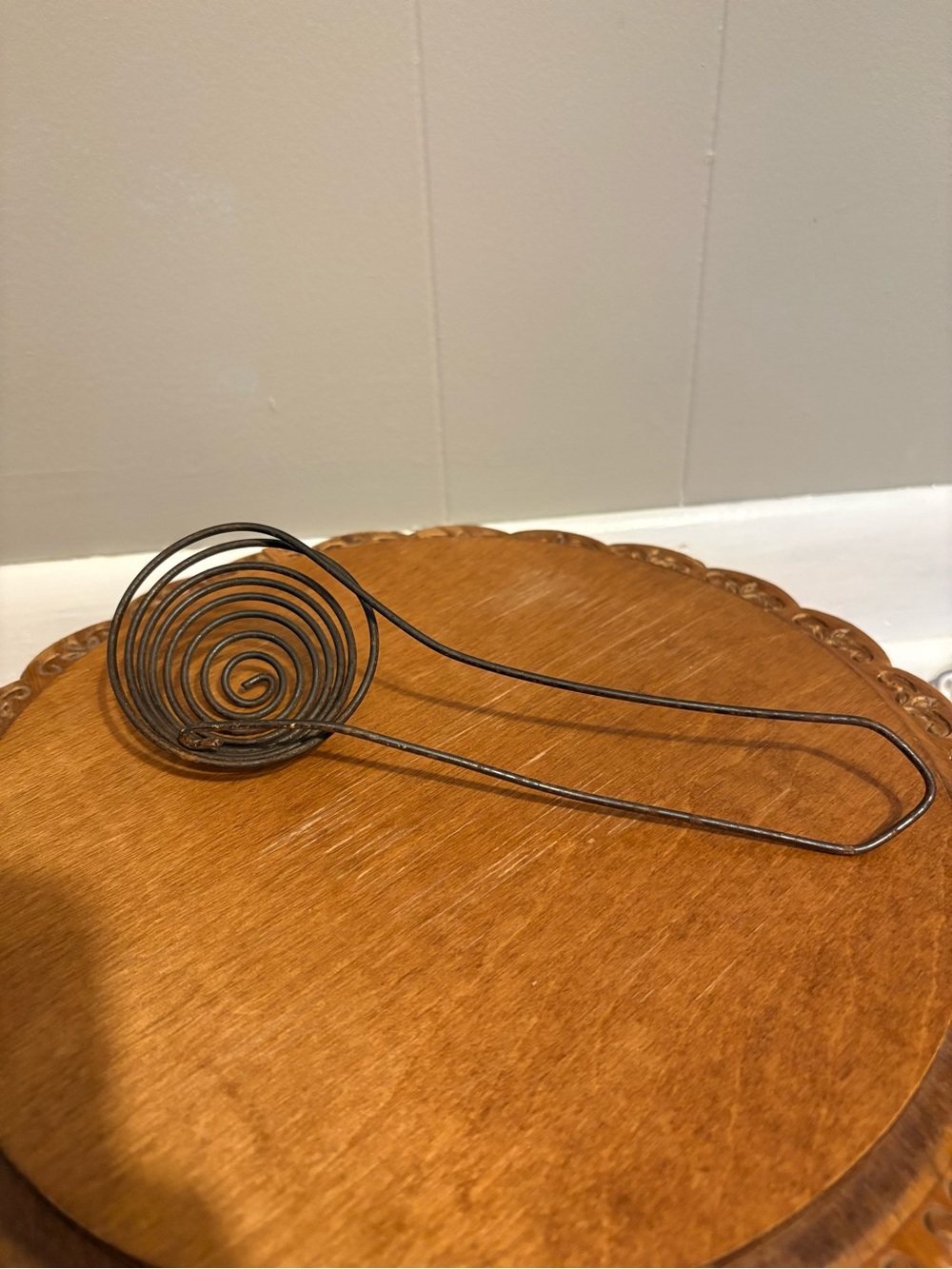 Vintage Metal Egg Separator- Spiral Utensil